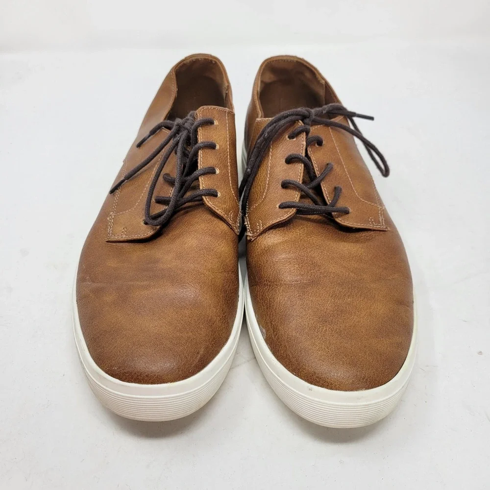 Aldo Shoes Mens 8 Sneakers Casual Minimalist Casual Lace Up‎ Oxford Brown Adult